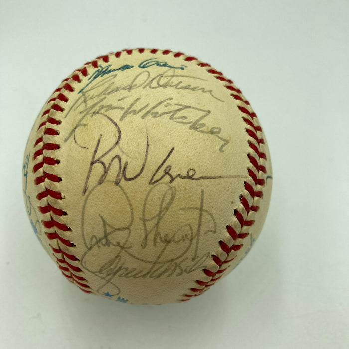 1984 All Star Game Team Signed Baseball Reggie Jackson Cal Ripken Jr. JSA COA