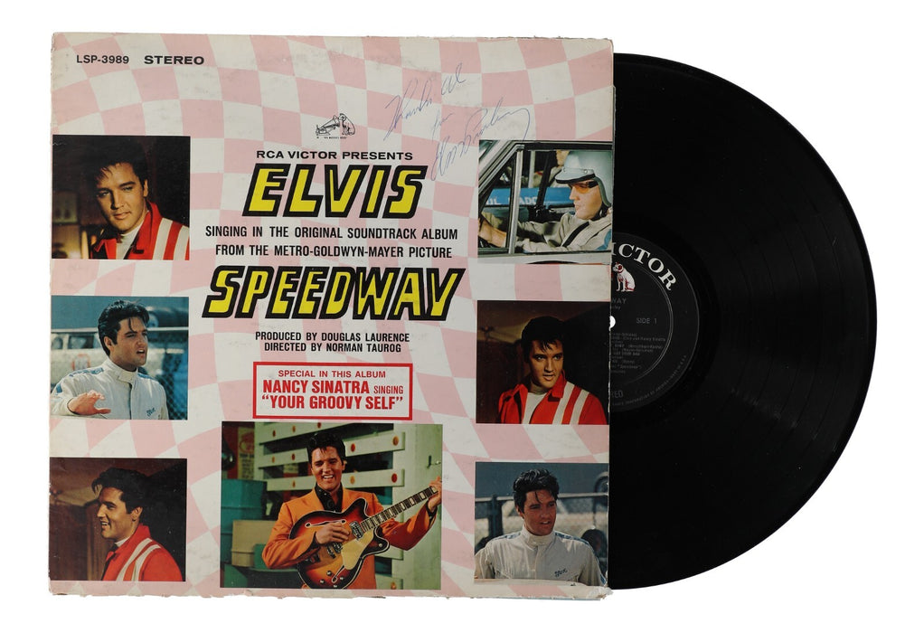Elvis Presley Signed Speedway Original Soundtrack Vinyl Album JSA COA