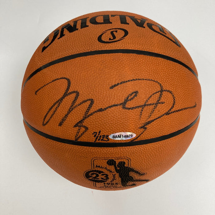 Michael Jordan Signed "1985 Rookie of the Year" Basketball UDA PSA & Beckett COA