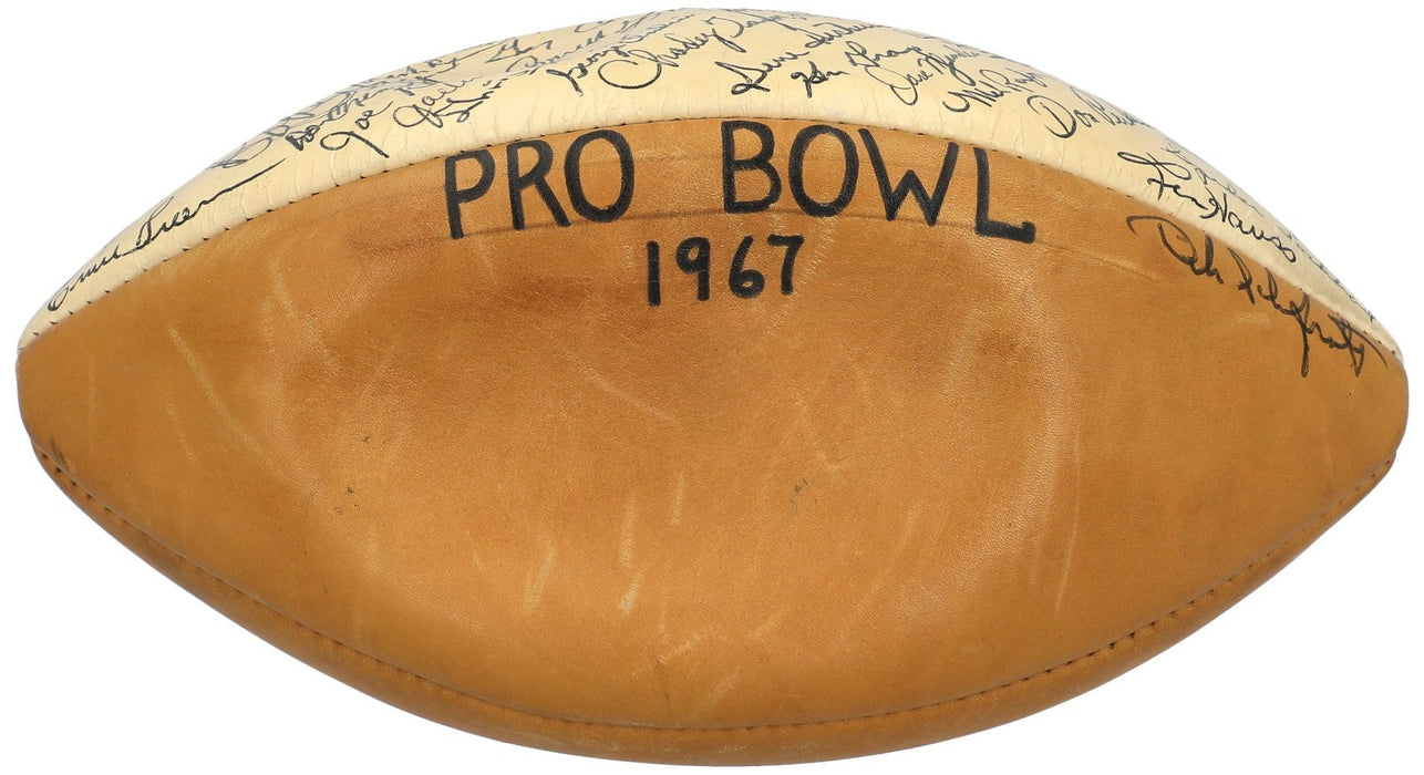 1966 Pro Bowl Team Signed Vintage Rawlings Football PSA DNA COA