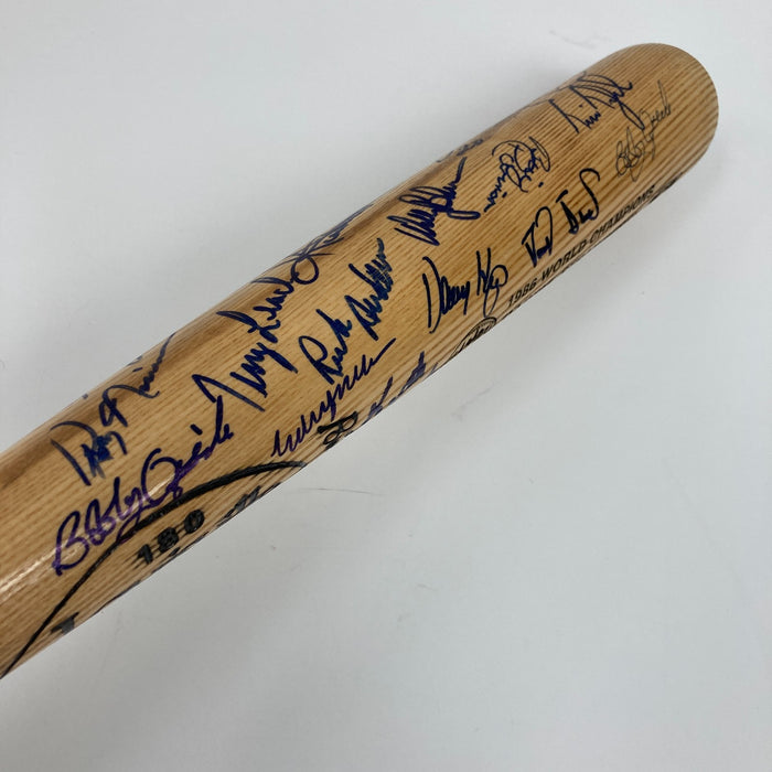 1986 New York Mets W.S. Champs Team Signed Baseball Bat JSA COA
