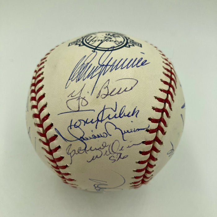 Derek Jeter Mariano Rivera Don Mattingly Yankees Legends Signed Baseball Steiner