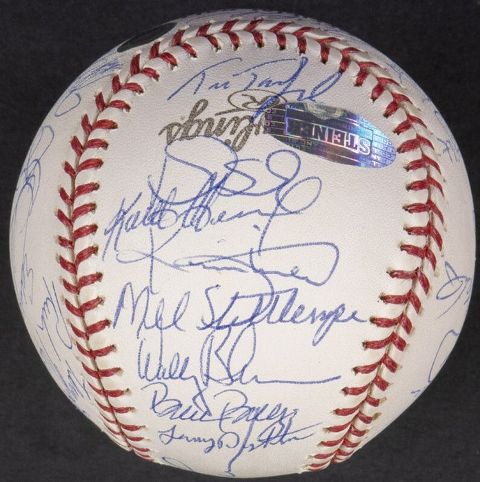 1986 New York Mets World Series Champs Team Signed W.S. Baseball Steiner COA