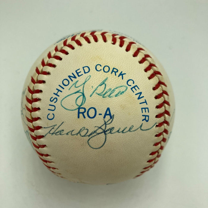 1953 New York Yankees World Series Champs Team Signed Baseball Mickey Mantle JSA
