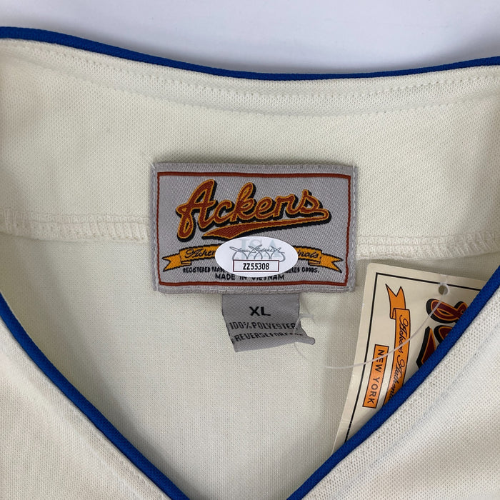 Beautiful Hall Of Fame Multi Signed Jackie Robinson Jersey 45+ Signatures JSA