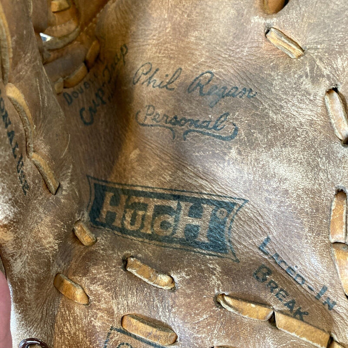 Phil Regan Signed 1960's Game Model Baseball Glove Chicago Cubs JSA COA