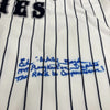 Whitey Ford Signed Heavily Inscribed Binghamton Triplets Minor League Jersey JSA