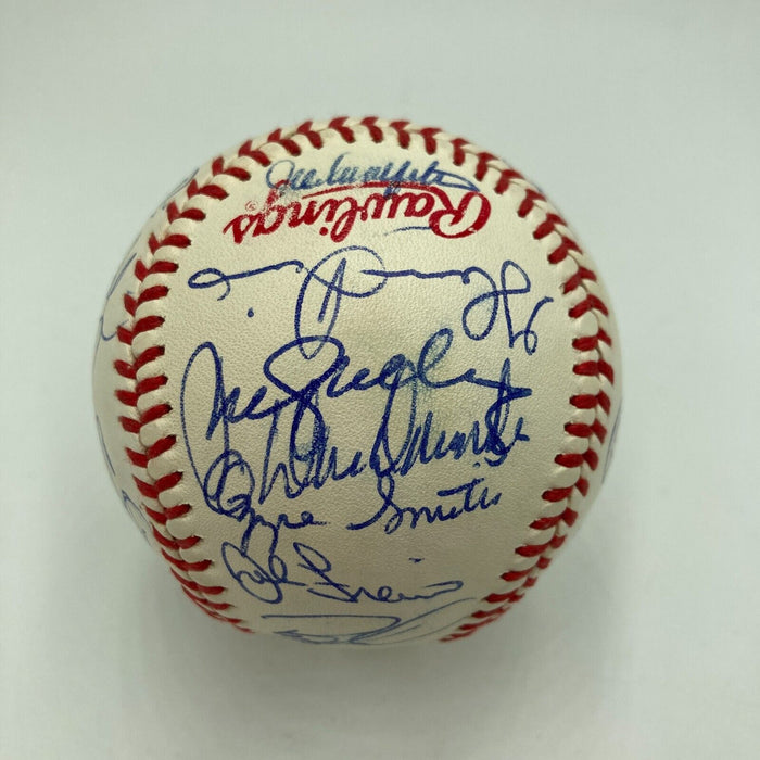 1989 All Star Game Team Signed Baseball Tony Gwynn Ozzie Smith