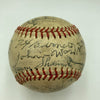 RARE 1940 New York Black Yankees Negro League Team Signed Baseball PSA DNA COA