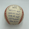 Beautiful Stan Musial Signed Heavily Inscribed Career STAT Baseball RJ COA