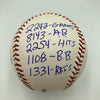 Ron Santo Signed Heavily Inscribed STAT MLB Baseball Beckett Certified