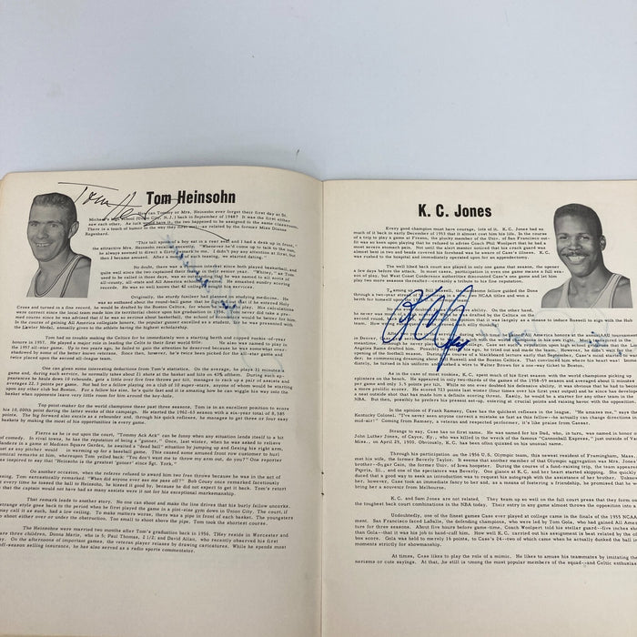 1962-1963 Boston Celtics NBA Champs Team Signed Yearbook Bill Russell JSA COA