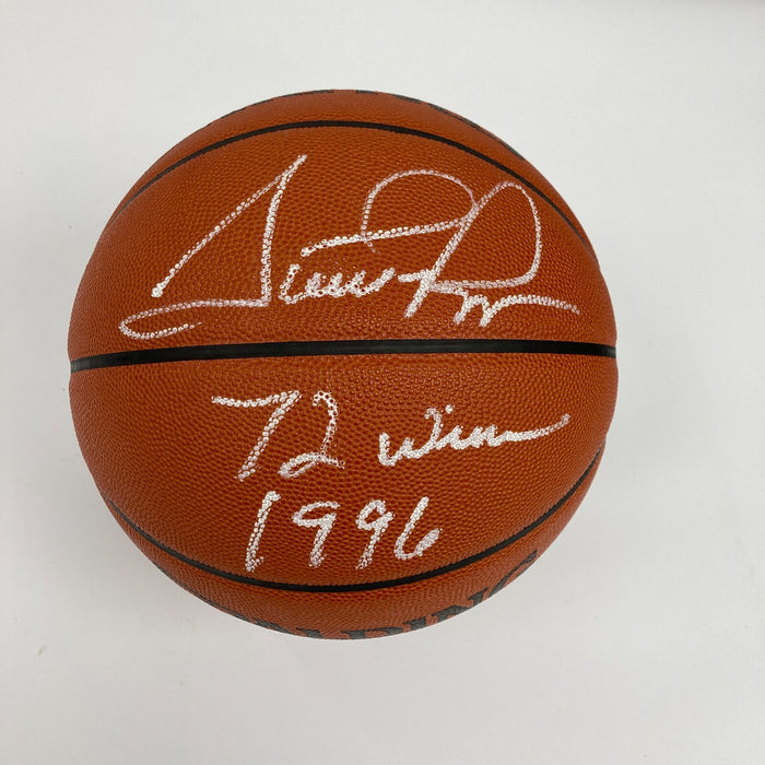 Scottie Pippen "72 Wins 1996" Signed Spalding Official NBA Game Basketball JSA