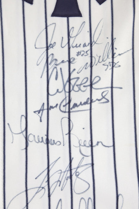 1998 New York Yankees Team Signed World Series Jersey Derek Jeter PSA DNA COA