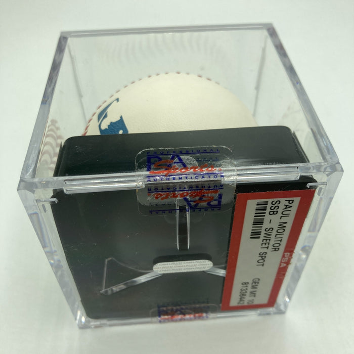 Paul Molitor HOF 2004 Signed Major League Baseball PSA DNA Graded 10 GEM MINT