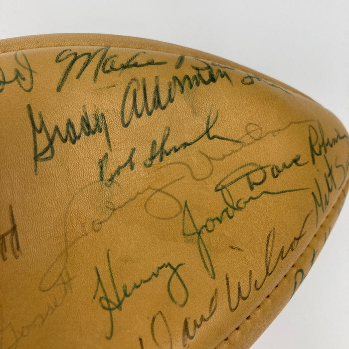 1966 NFL Pro Bowl Multi Signed Football 50 Sigs Johnny Unitas Bart Starr JSA COA
