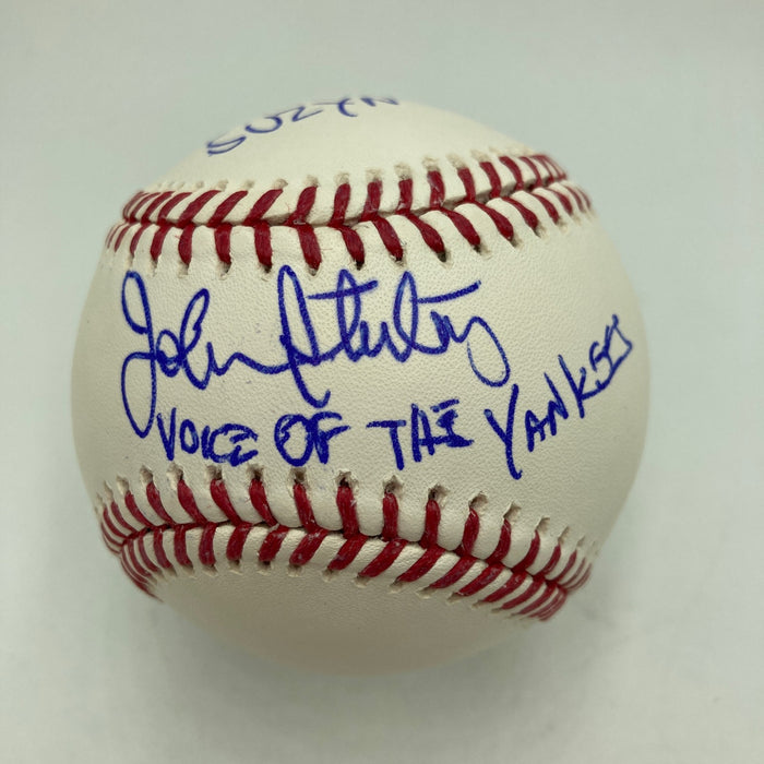 John Sterling "That's Baseball Suzyn, Voice Of The Yankees" Signed Baseball JSA