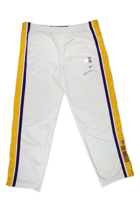 Kobe Bryant Signed Game Used 2002-03 Los Angeles Lakers Warm Up Suit PSA & JSA
