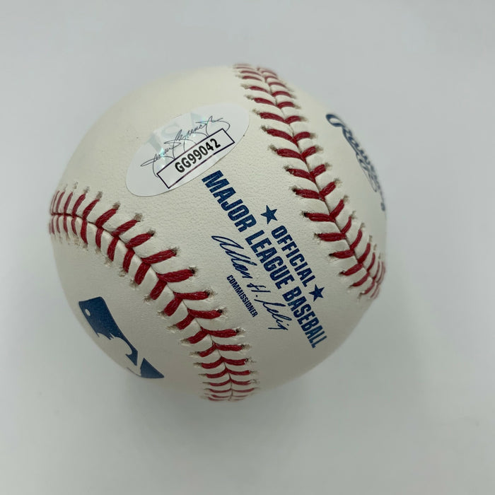 Harold Baines Signed Heavily Inscribed Stat MLB Baseball With JSA COA