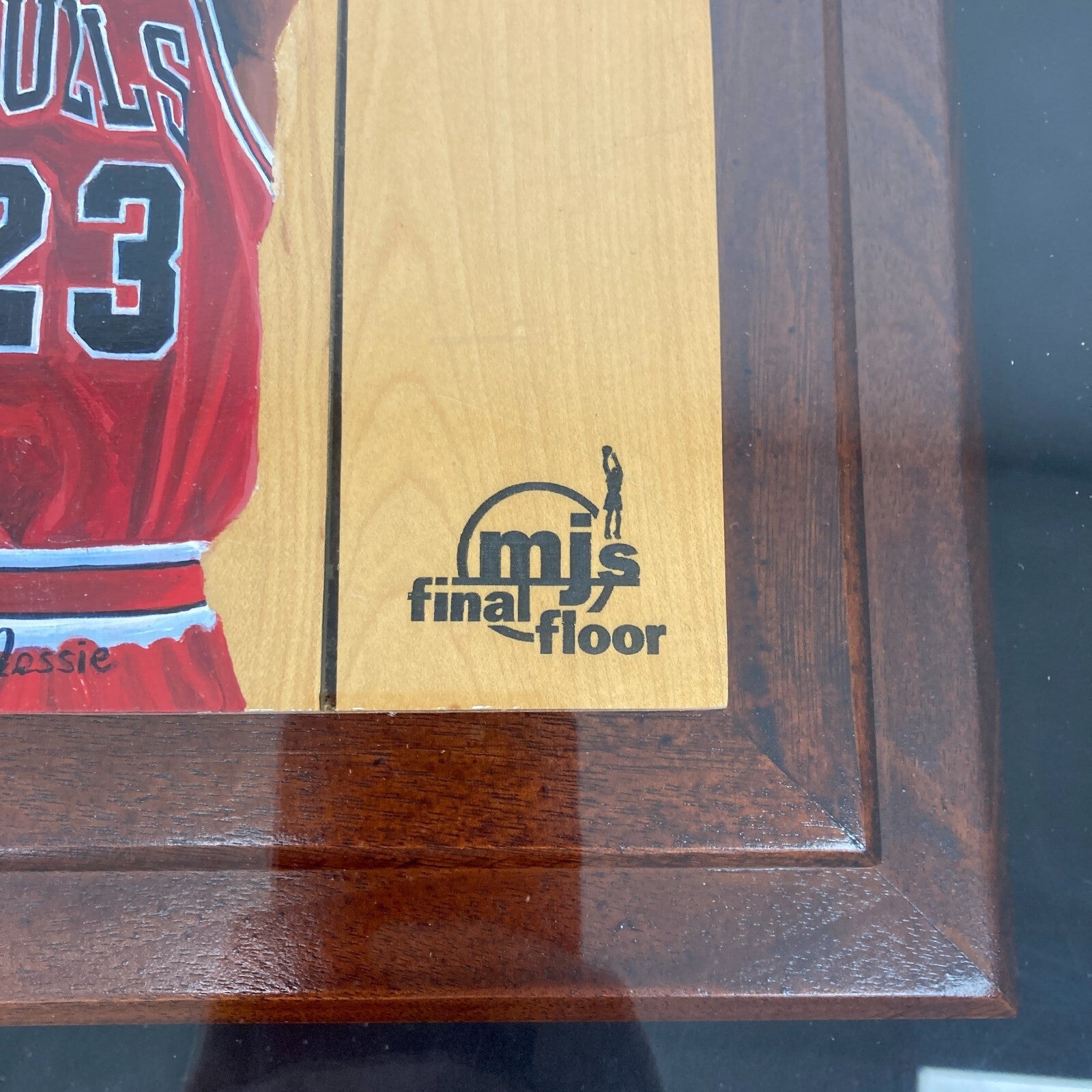 Michael Jordan Signed Last Dance Game Used Final Floor NBA Finals