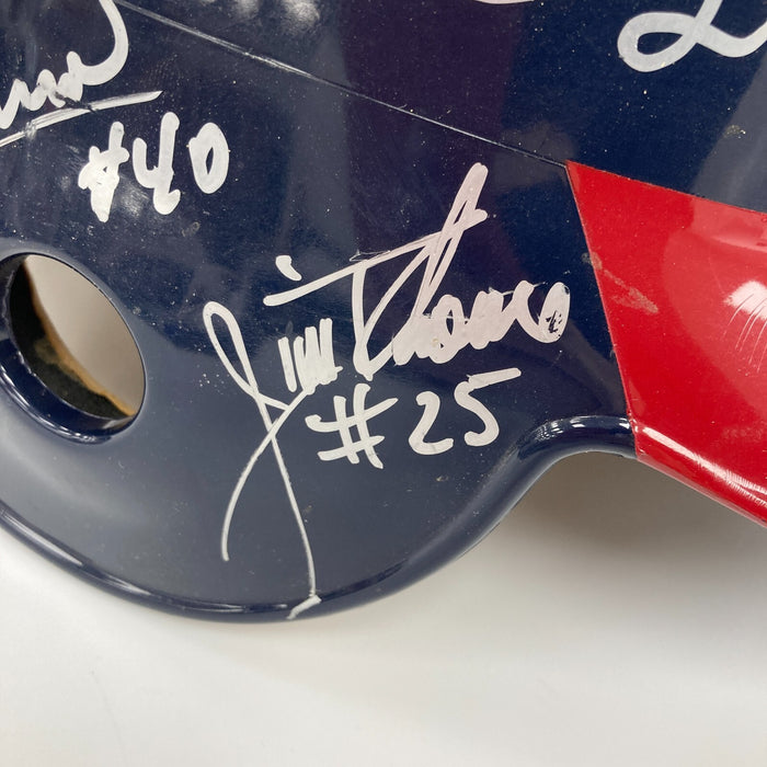2000 Cleveland Indians Team Signed Game Helmet Manny Ramirez Jim Thome Beckett