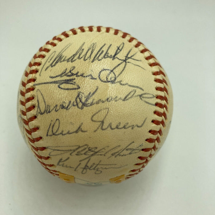 1974 Oakland A’s World Series Champs Team Signed Baseball JSA COA