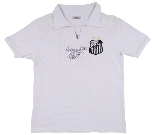 Pele Signed 1973 Santos FC Game Issued Jersey Beckett & MEARS COA