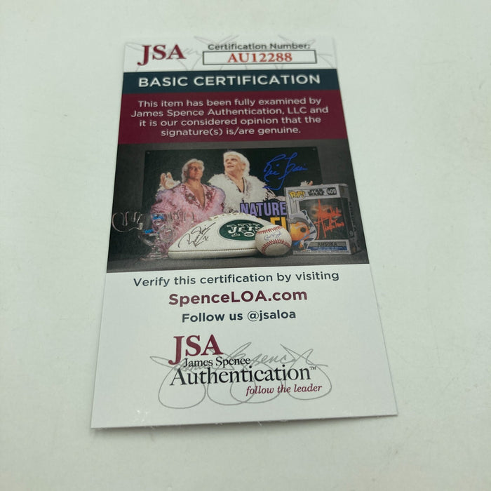 Johnny Lujack Signed Vintage American League Baseball Heisman Trophy Winner JSA