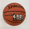 Wilt Chamberlain Abdul-Jabbar Magic Johnson Lakers Greats Signed Basketball PSA