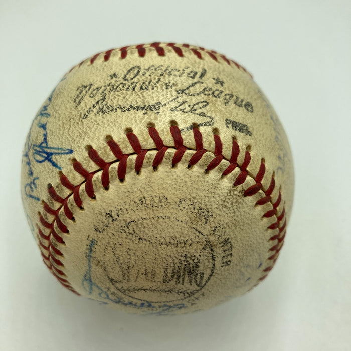 1960 Yankees WS Champs Team Signed Baseball World Series Game Used Baseball JSA