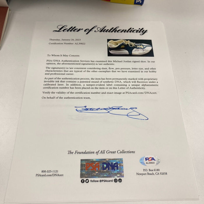 Michael Jordan Dual-Signed Nike Air Jordan Team 1 Sneakers UDA Upper Deck & PSA