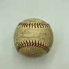 Cy Young Ed Walsh Lefty Grove Mickey Cochrane HOF Multi Signed Baseball JSA COA