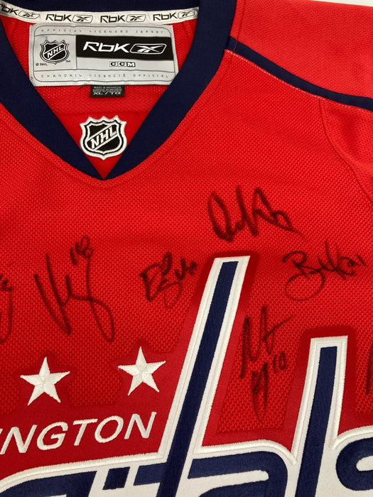2007-2008 Washington Capitals Team Signed Game Jersey Alexander Ovechkin JSA COA