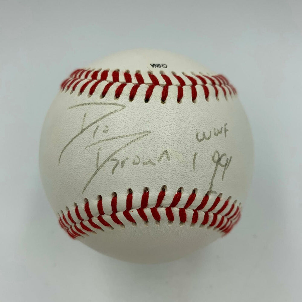 D'Lo Brown Signed Autographed Baseball WWE Wrestling With JSA COA