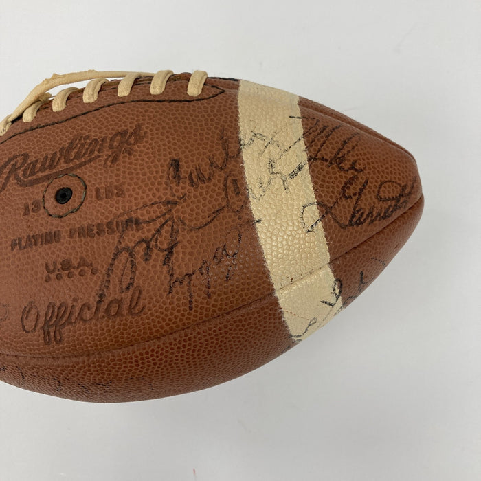 1970 Kansas City Chiefs Team Signed Vintage Rawlings Football
