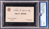 President John F. Kennedy JFK Signed Congressional Card PSA DNA Certified
