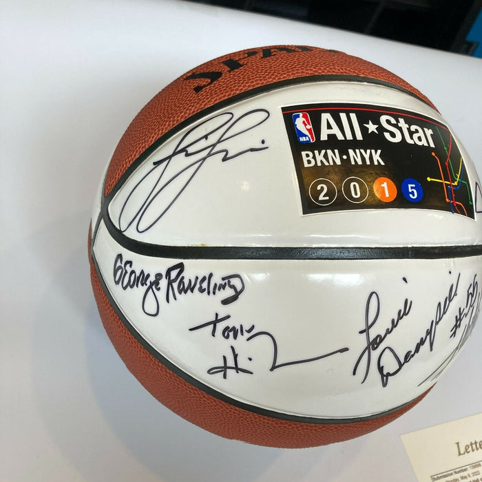 NBA Hall Of Fame Class Of 2015 Signed Basketball 15 Sigs JSA COA