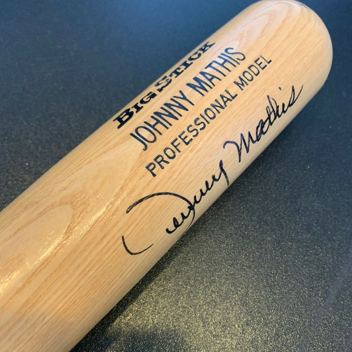 Johnny Mathis Signed Autographed Personal Model Baseball Bat With JSA COA
