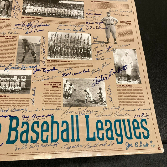 Incredible Negro League Legends Signed Huge 24x26 Photo 120 Sigs Willie Mays JSA