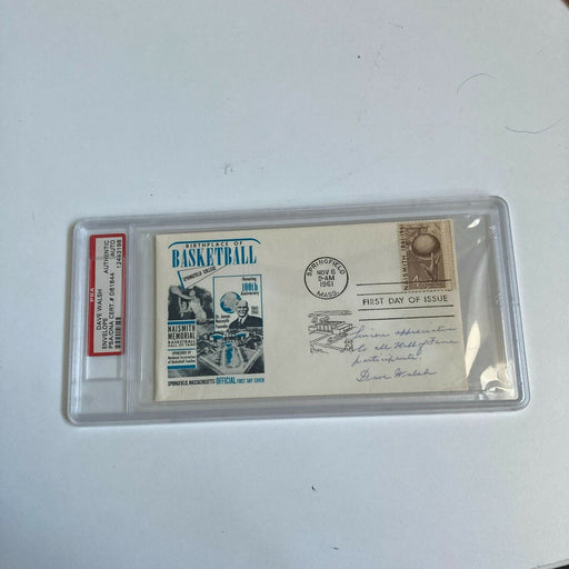 David Walsh Signed 1961 Naismith Basketball Hall Of Fame FDC Cachet PSA DNA