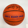 1997 Tim Duncan Rookie & John Wooden Award Winners Multi Signed Basketball PSA