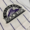 Larry Walker Signed Game Issued Colorado Rockies Russell Jersey JSA COA