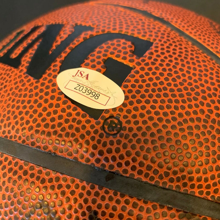 2002-03 San Antonio Spurs Champions Team Signed Basketball Tim Duncan JSA COA