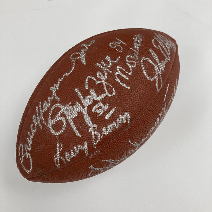 Lawrence Taylor Phil Simms Bill Parcells NY Giants Legends Signed Football JSA