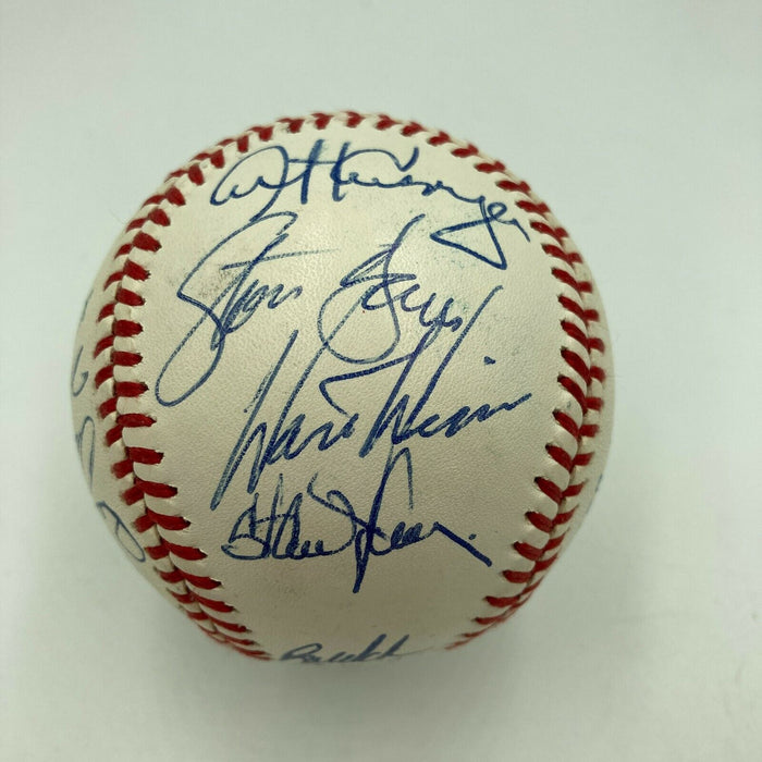1989 Oakland A's World Series Champs Team Signed W.S. Baseball JSA COA