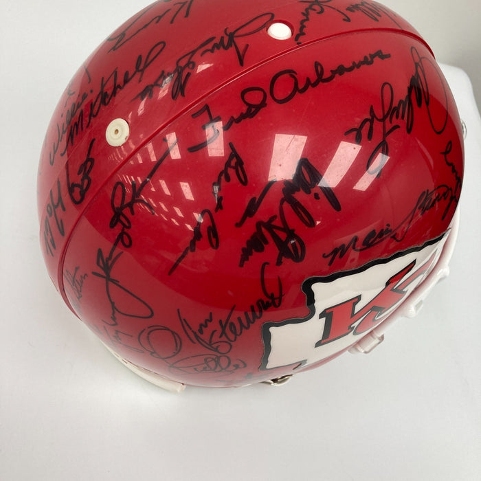 1969 KANSAS CITY CHIEFS SUPER BOWL IV CHAMPIONS TEAM SIGNED HELMET JSA COA