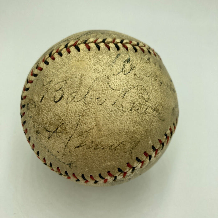 Babe Ruth Lou Gehrig Jimmie Foxx George Sisler Eddie Collins Signed Baseball PSA