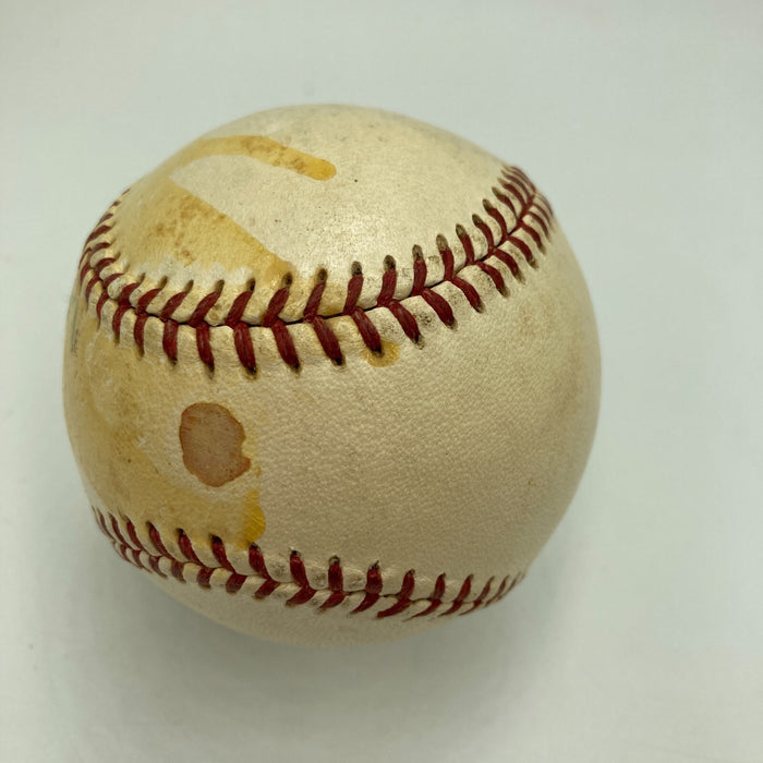 Harry Gleason Single Signed 1950s Official American League Harridge Baseball JSA