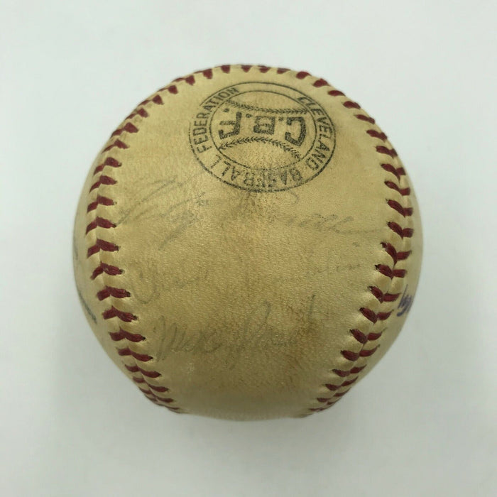 1960's Cleveland Indians Team Signed Official League Baseball