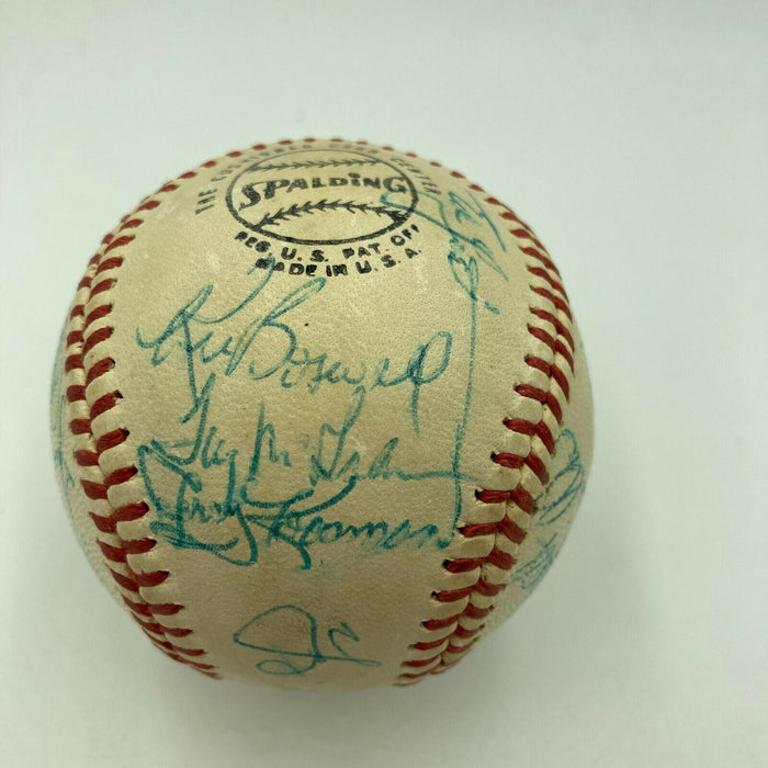 Beautiful 1971 New York Mets Team Signed Baseball Tom Seaver Yogi Berra JSA COA